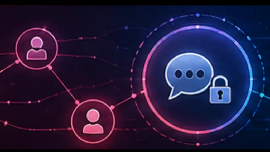 Infatuated AI encrypted chat and data control illustration