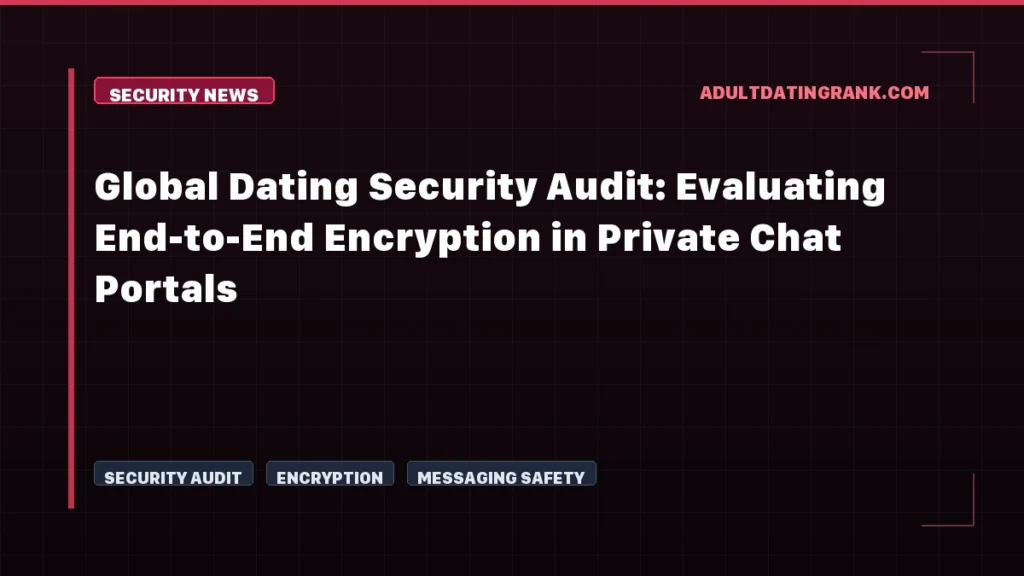 Global Dating Security Audit: Evaluating End-to-End Encryption in Private Chat Portals