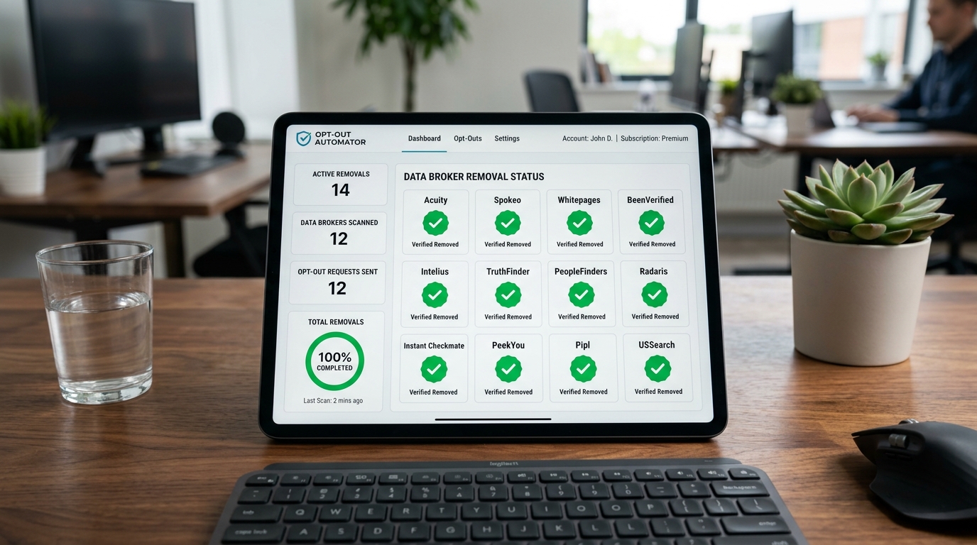 Incogni Data Broker Removal Dashboard